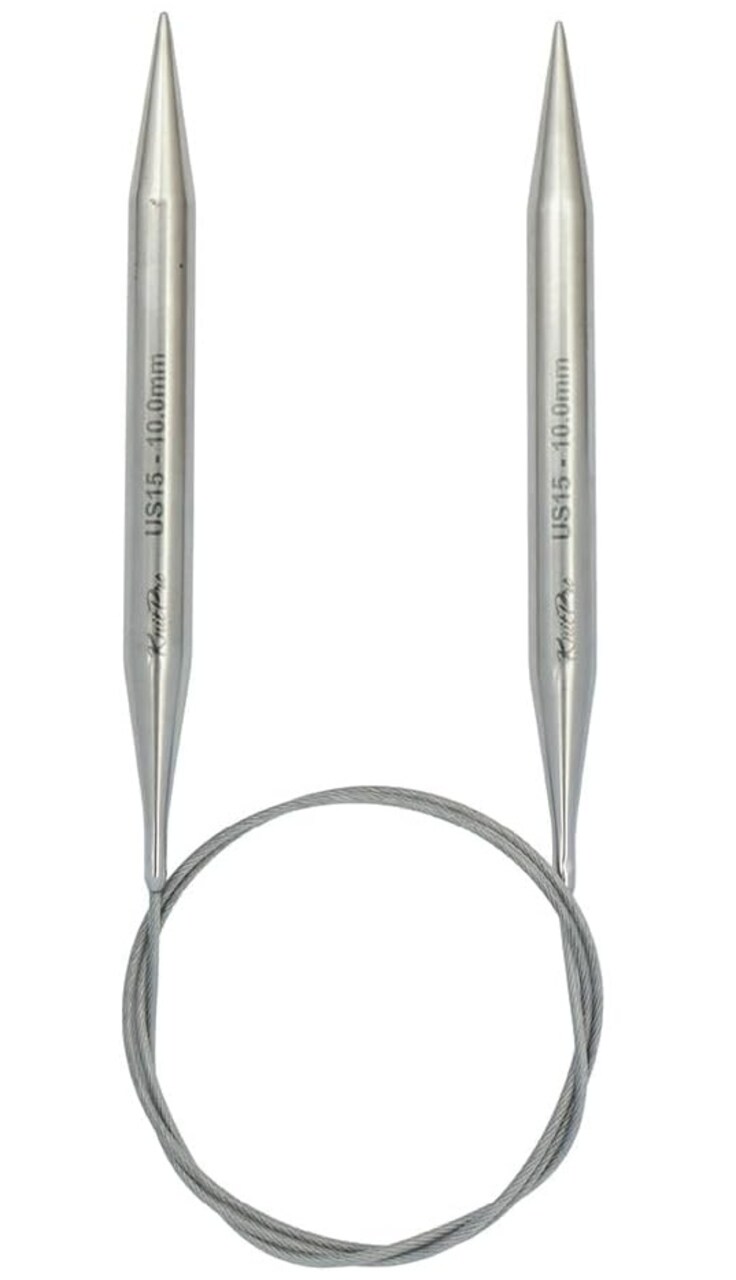 KnitPro Stelo Lace Fixed Circular Knitting Needles 16" (40cm) Size 0 - 15